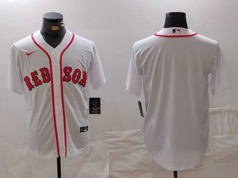 Men%27s Boston Red Sox Blank White Cool Base Stitched Jersey->kansas city royals->MLB Jersey
